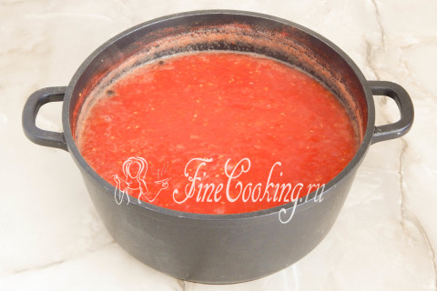 Домашний томатный соус на зиму. Шаг 6
