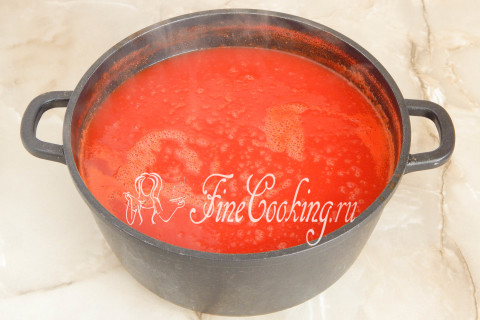 Домашний томатный соус на зиму. Шаг 9