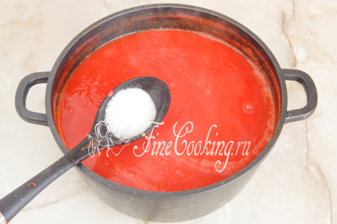 Домашний томатный соус на зиму. Шаг 11