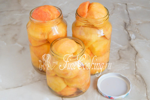 Консервированные персики на зиму. Шаг 5