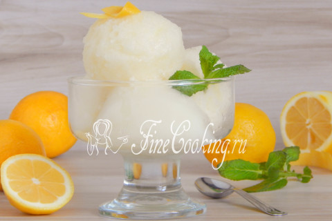 Лимонный сорбет (мороженое). Шаг 11