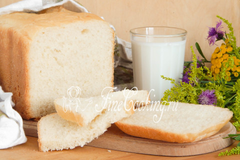 Молочный хлеб в хлебопечке. Шаг 8