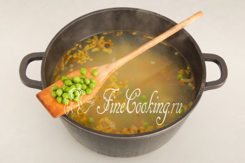 Овощной суп с сосисками. Шаг 8