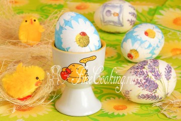 Пасхальные яйца (декупаж салфетками)