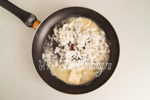 Перец, фаршированный грибами и сыром, в духовке. Шаг 4