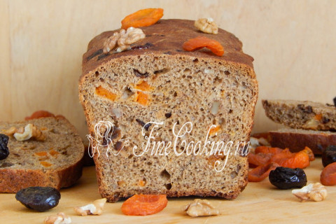Пшенично-ржаной хлеб на закваске с орехами и сухофруктами. Шаг 13
