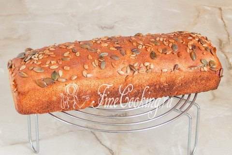 Пшенично-ржаной хлеб с семечками на закваске. Шаг 9