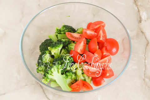 Салат с брокколи и помидорами. Шаг 7