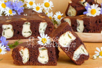 Шоколадно-творожный пирог Лисьи норы