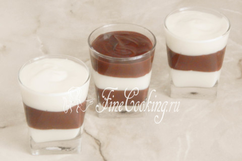 Шоколадно-ванильный пудинг. Шаг 12