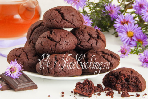 Шоколадное печенье с кукурузной мукой. Шаг 12