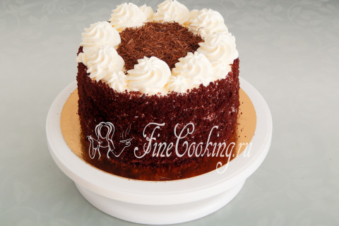 Шоколадный торт Клубника со сливками. Шаг 29