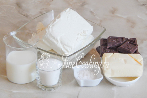 Шоколадный плавленый сыр. Шаг 1