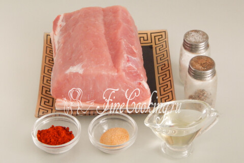 Свиная корейка, запеченная в духовке. Шаг 1