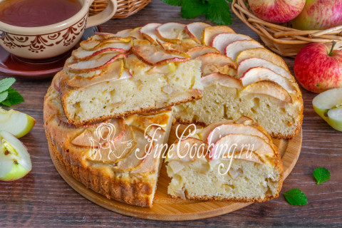 Творожный пирог с яблоками. Шаг 18