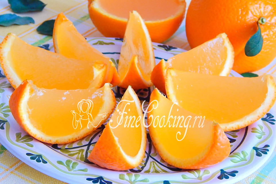 Желе Апельсиновые дольки